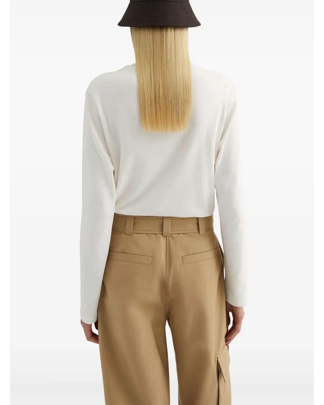 Jil Sander White Crew-Neck T-Shirt