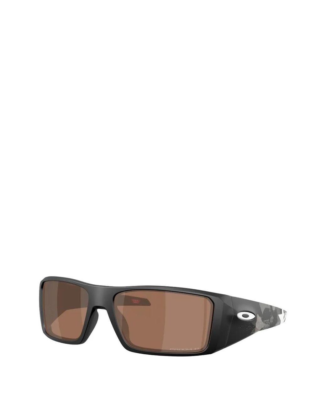 Oakley Black Heliostat Prizm Rectangle-Frame Sunglasses for men