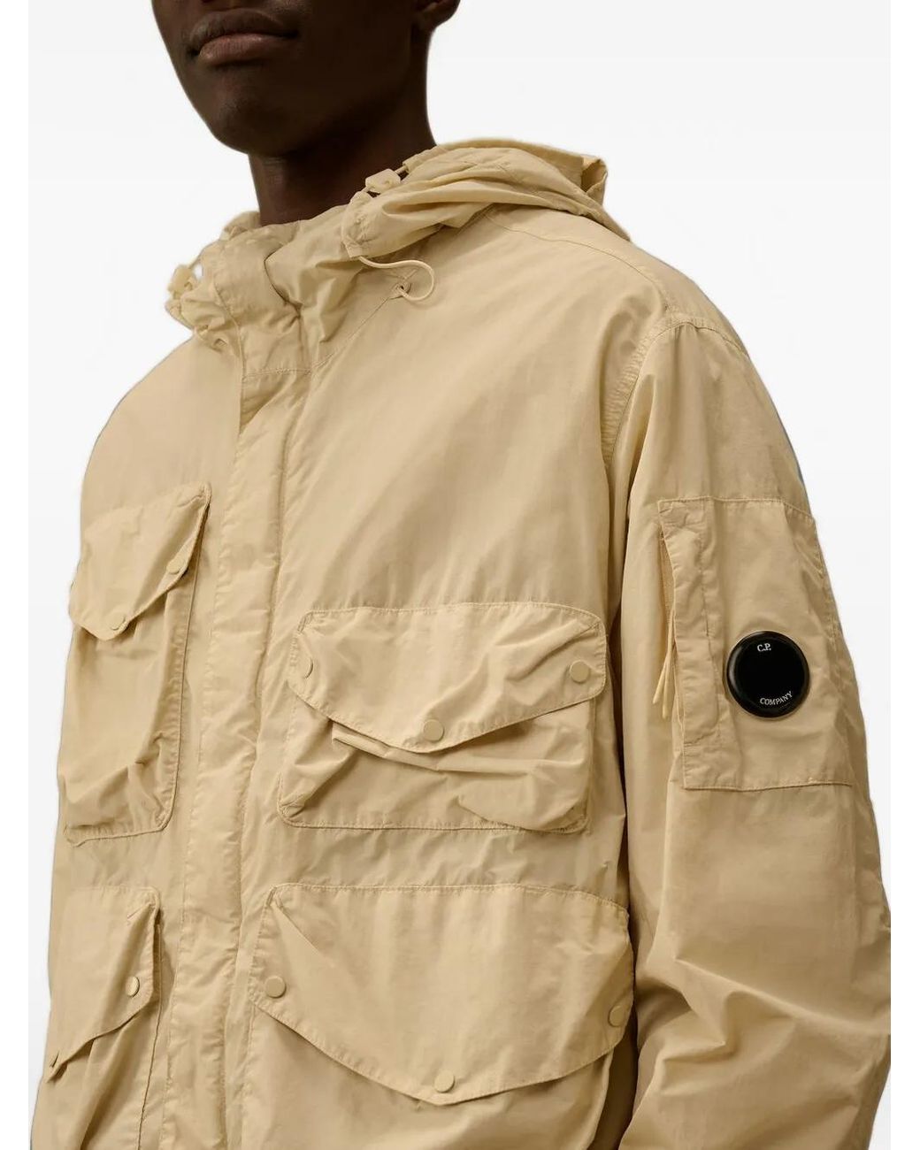 C P Company Natural Goggles Jacket for men