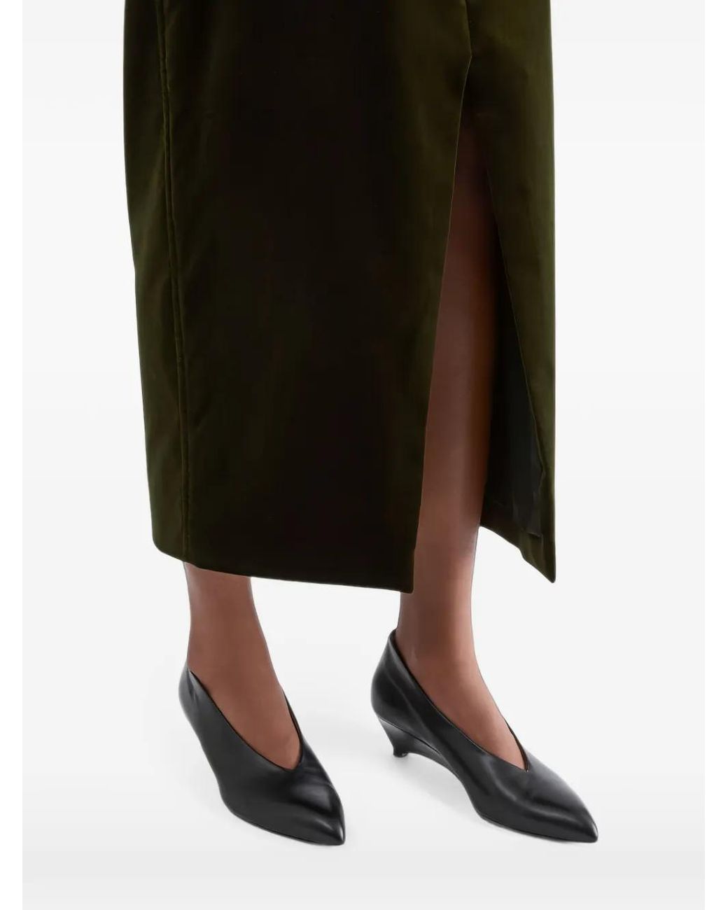 Jil Sander Black Velvet Skirt