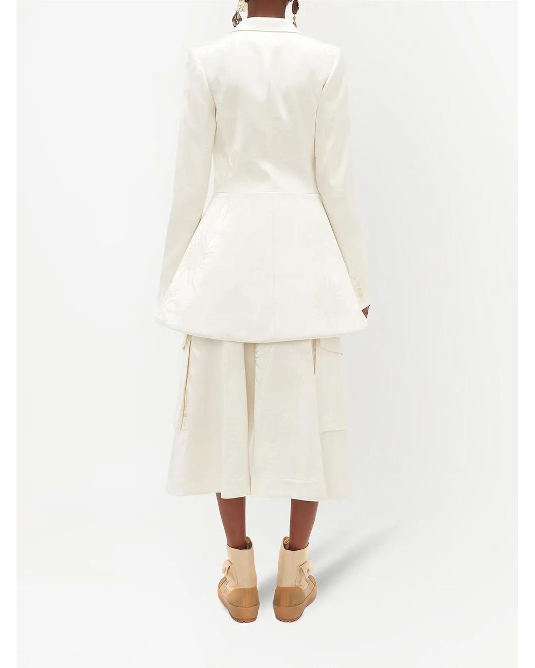J.W. Anderson Natural Cropped Cargo Trousers