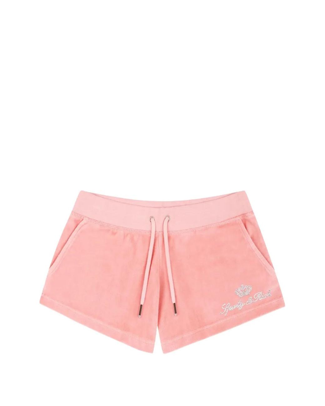 Juicy Couture Pink X&R Crystal-Embellished Mini Shorts