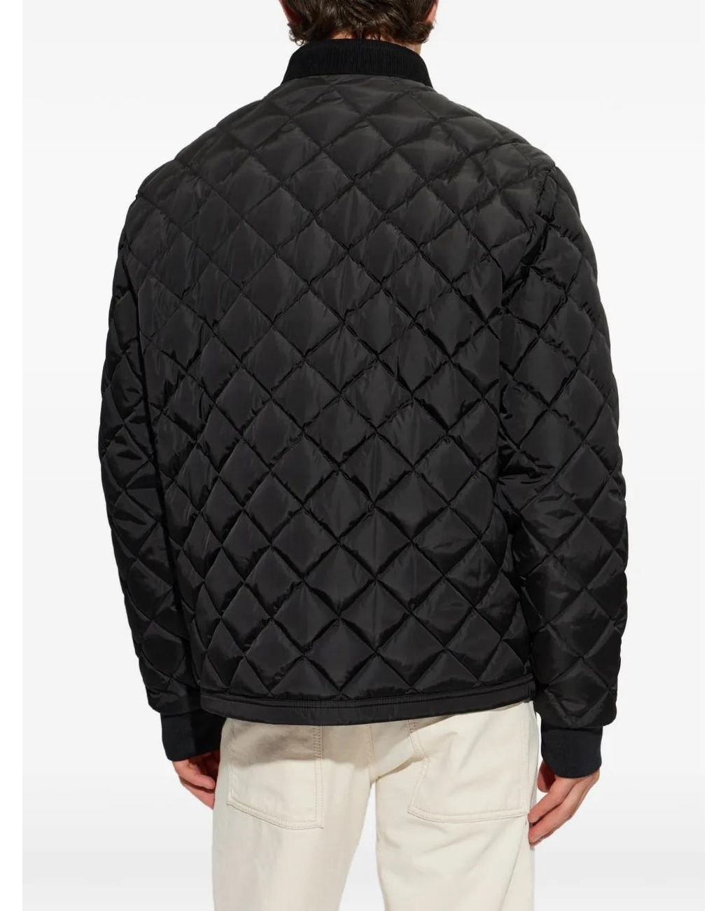 Moncler Black Eclal Diamond-Quilted Jacket for men