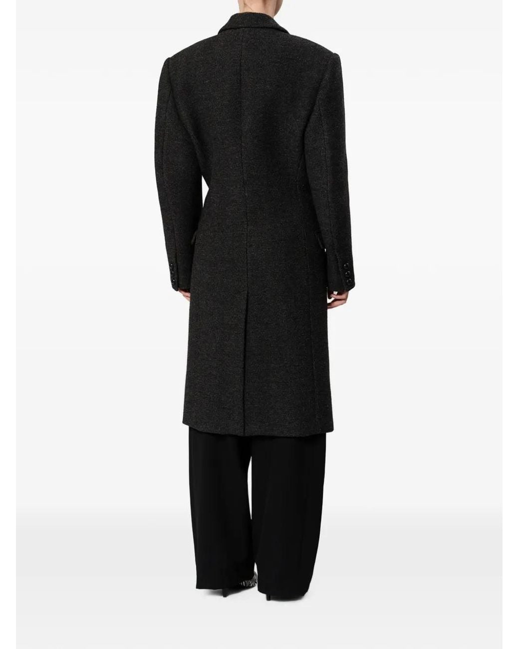 Isabel Marant Black Double-Breasted Erla Coat