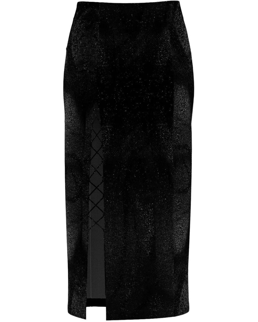 MACCAPANI Black Scio Midi Skirt