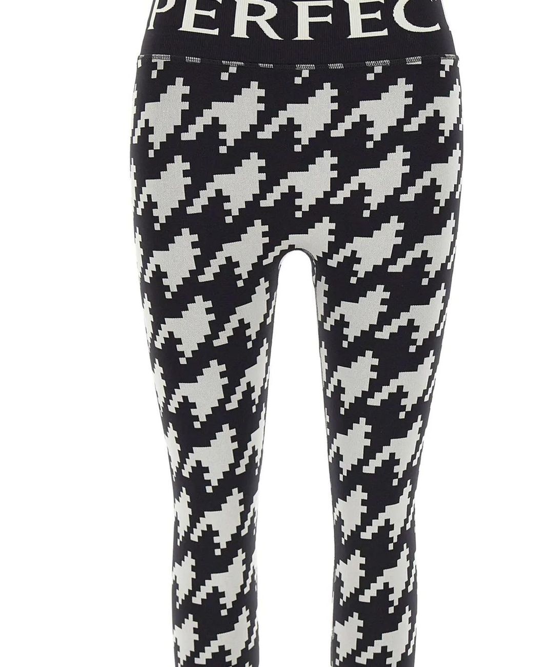 Perfect Moment Black Jacquard Base Layer Leggings