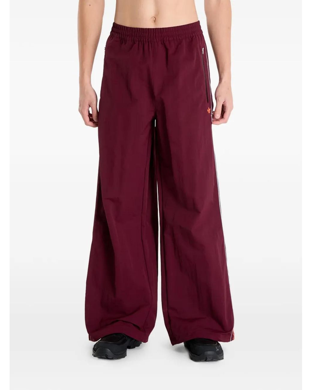 Adidas Red Venice Side Stripe Trousers