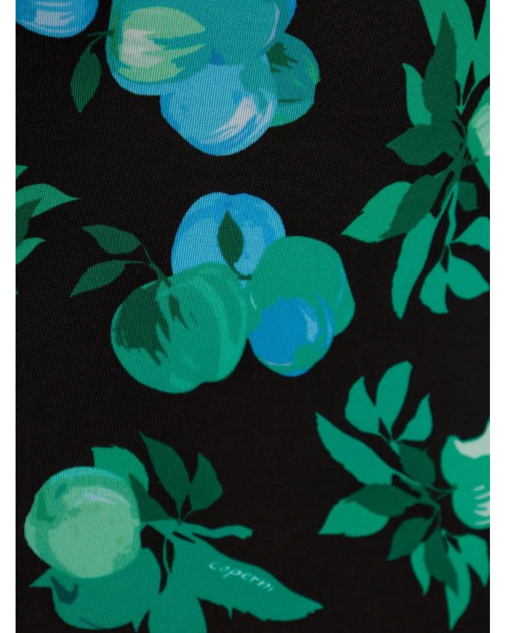 Coperni Green Ruffle-Detail Midi Dress