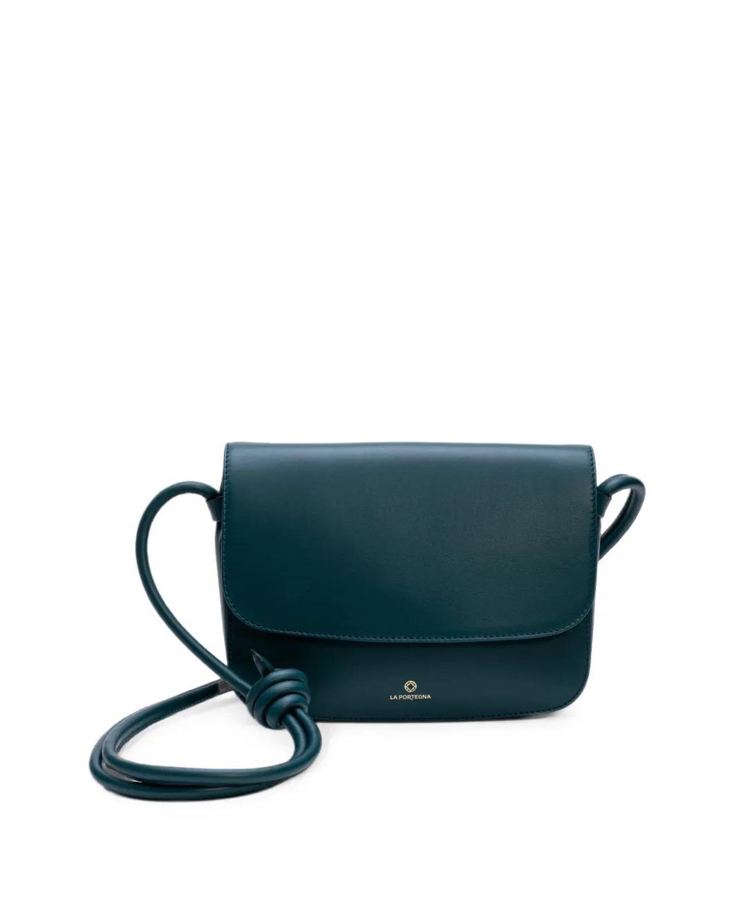 La Portegna Blue Lucía Knotted Shoulder Bag