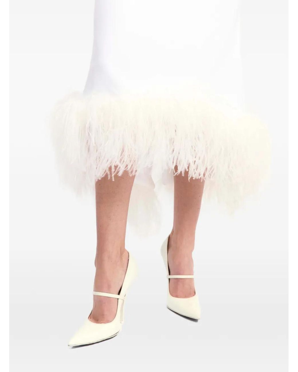 16Arlington White Ade Midi Dress