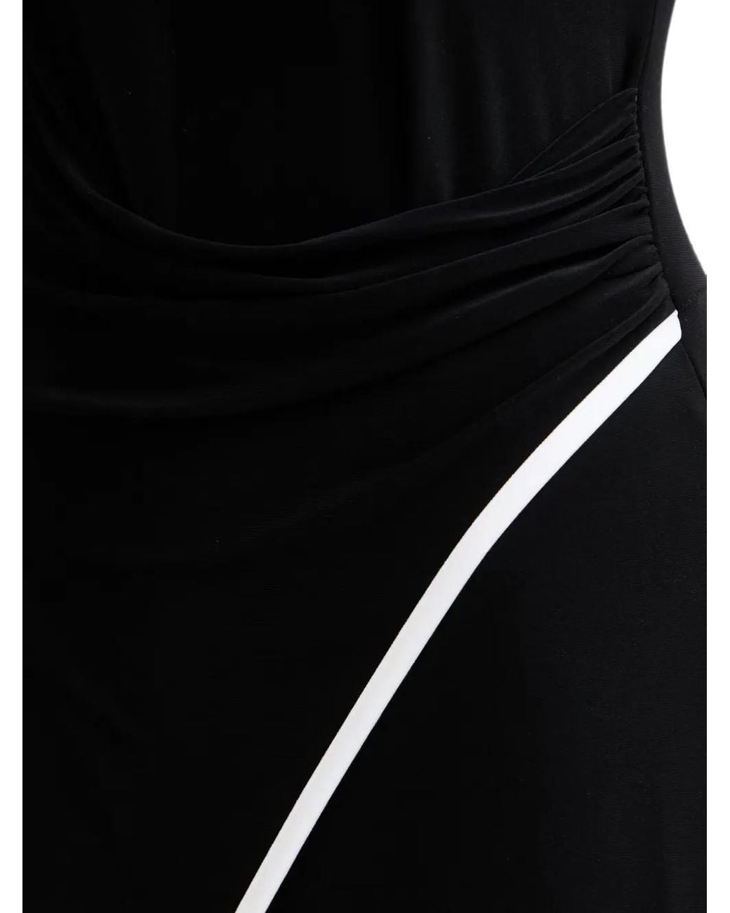 Joseph Ribkoff Black Contrast-Trim Jumpsuit