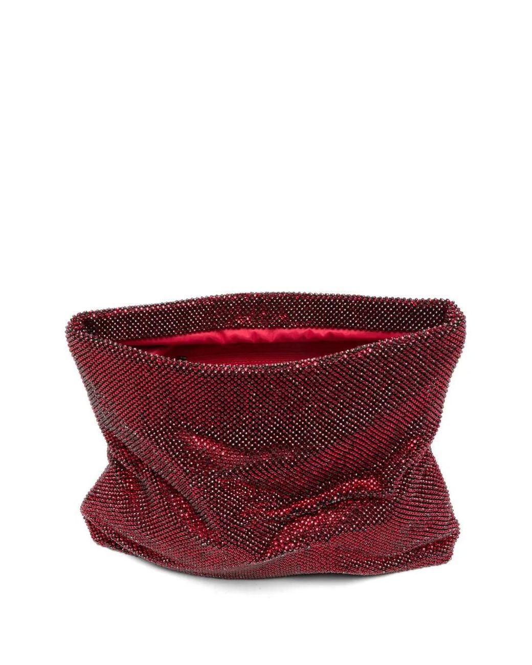 Twentyfourhaitch Purple Dunham Crystal-Embellished Clutch Bag