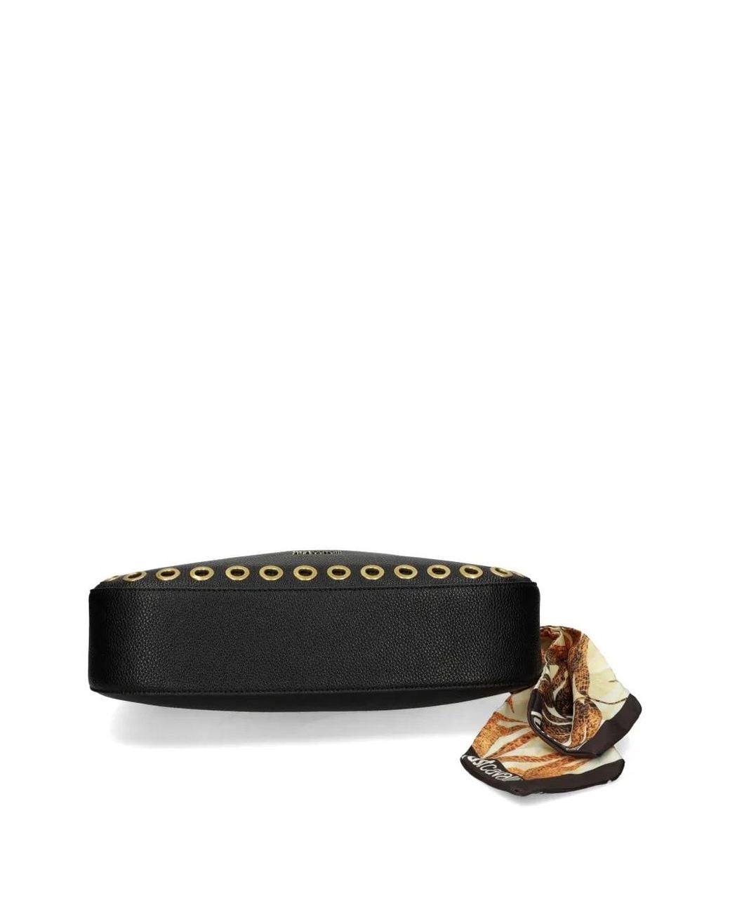 Just Cavalli Black Scarf-Detail Bag