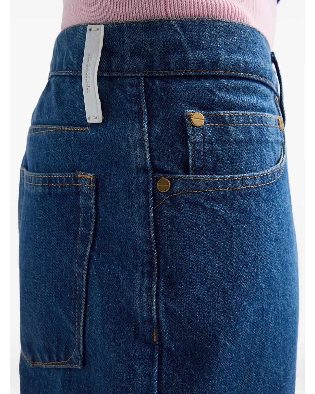 Jil Sander Jeans Mit Logo-Patch in Blue für Herren