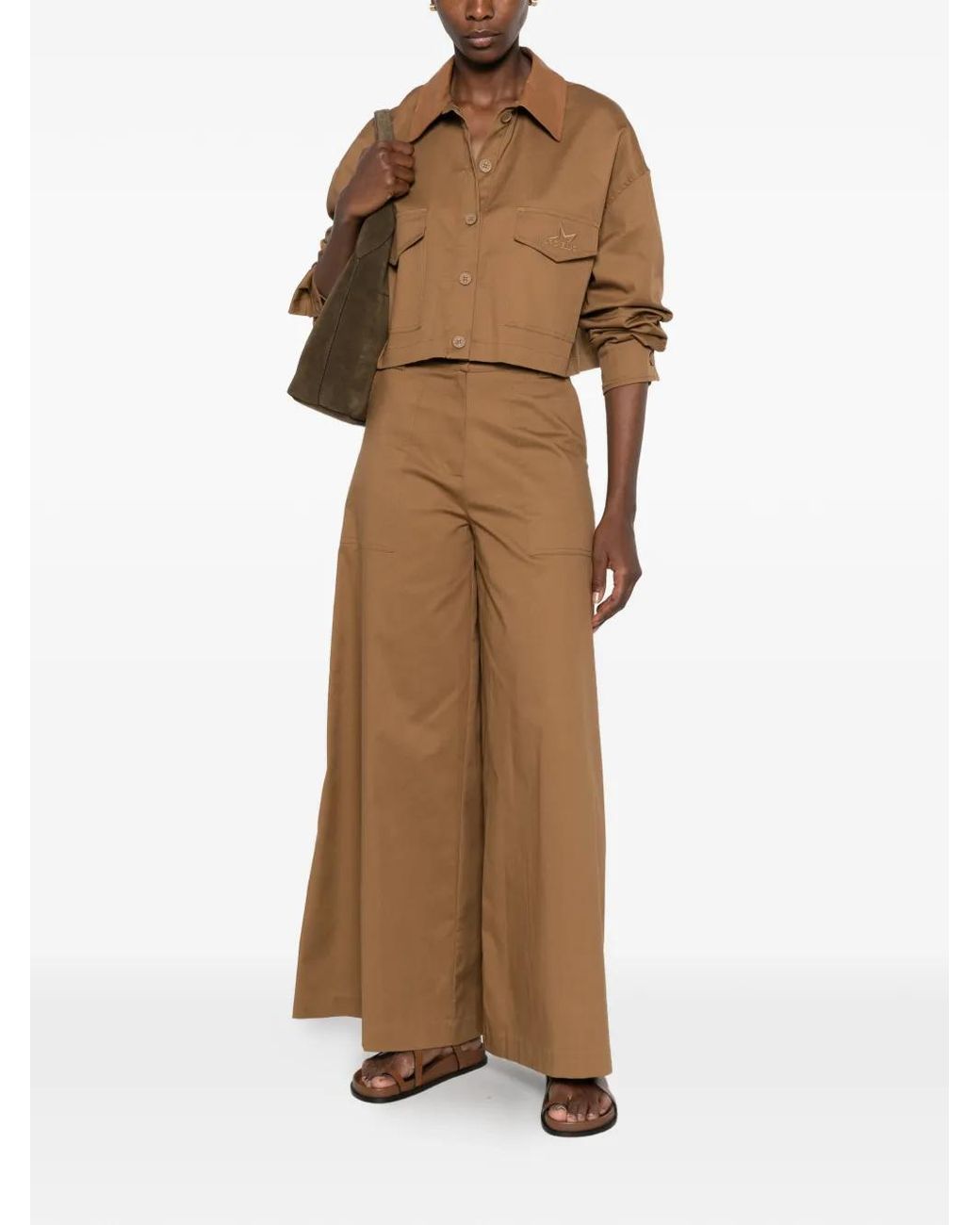 Marc Ellis Natural Contrast-Collar Jacket