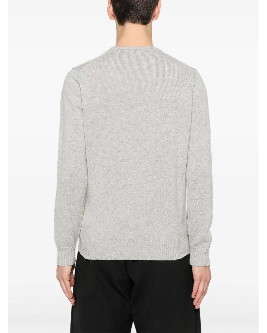 Kangra White Crew-Neck Sweater for men