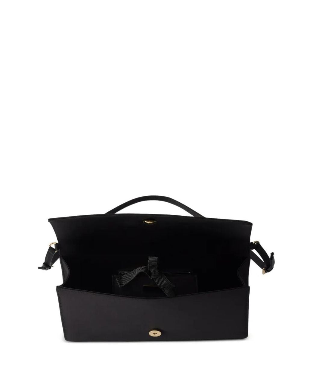 Prada Black Satin Mini Shoulder Bag