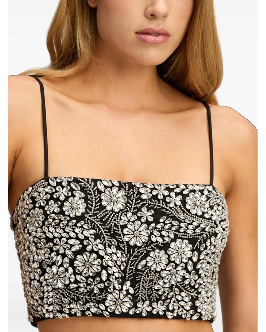 Cinq À Sept Black Crystal Ivy Nikki Top