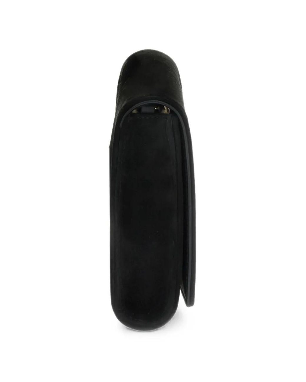 Gianvito Rossi Black Monica Suede Clutch Bag