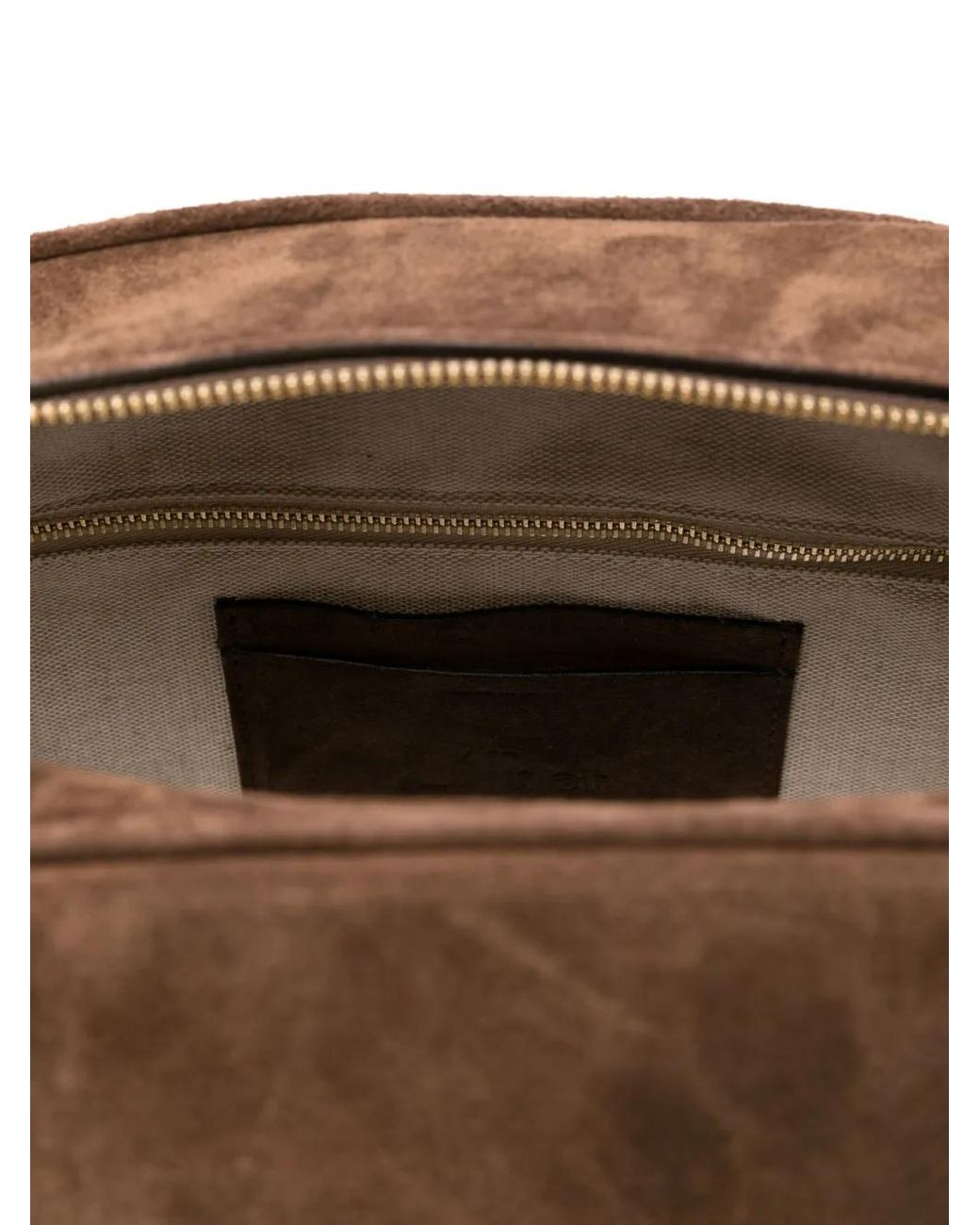 Liffner Brown Suede Tote Bag