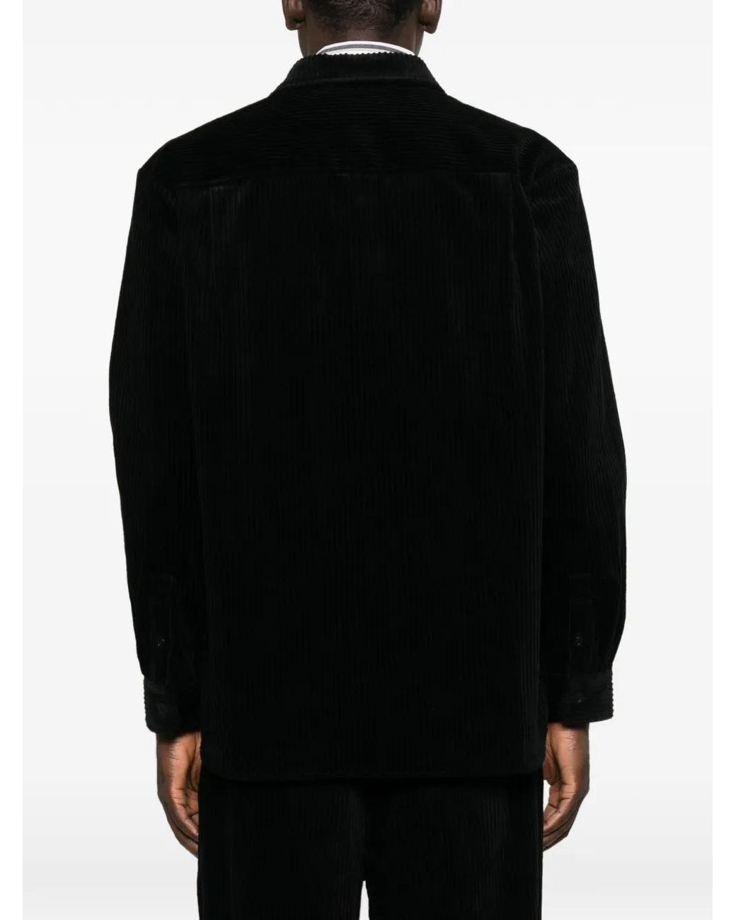 A.P.C. Black Corduroy Shirt for men