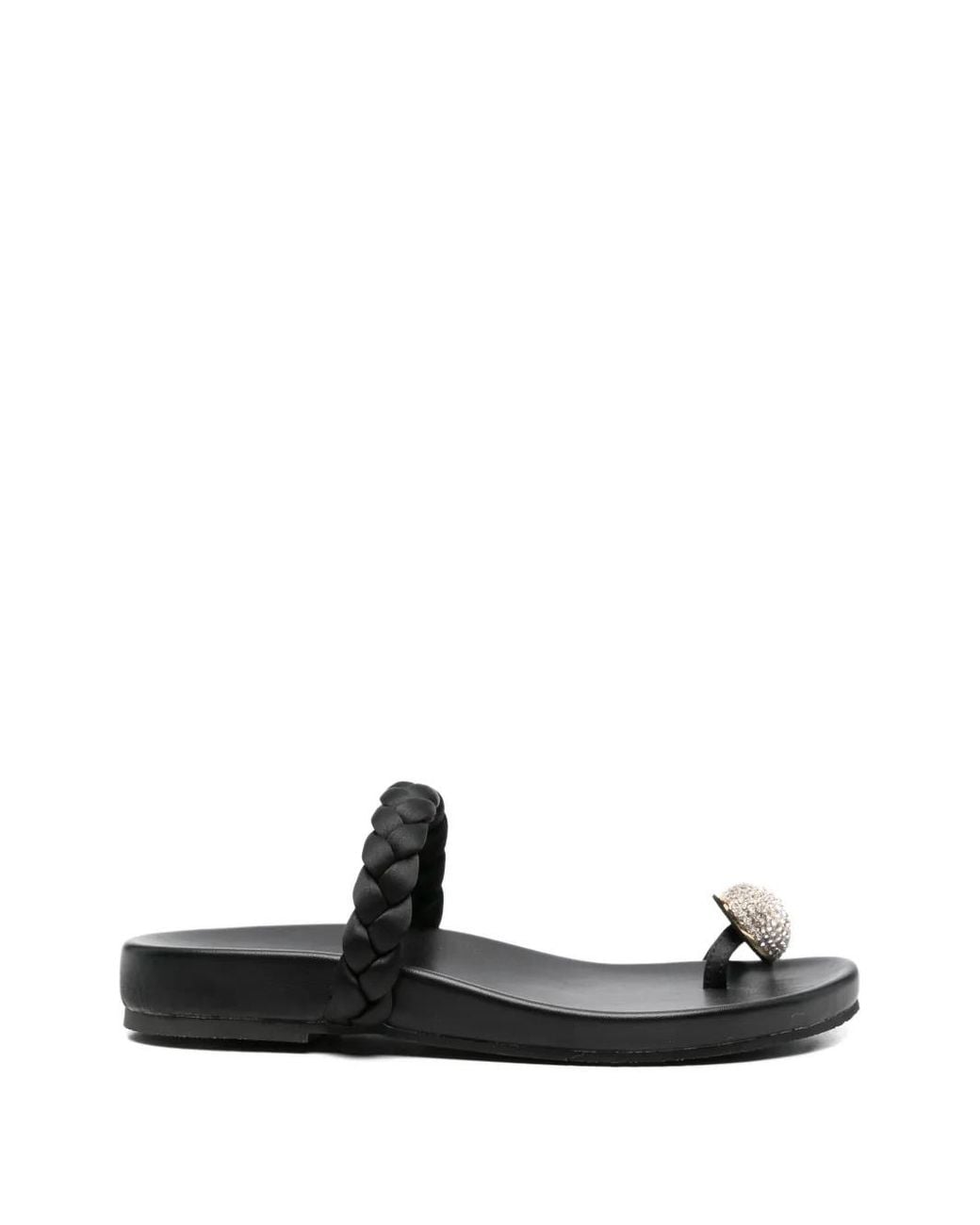 Bibi Lou Black Sandales À Ornements En Cristal