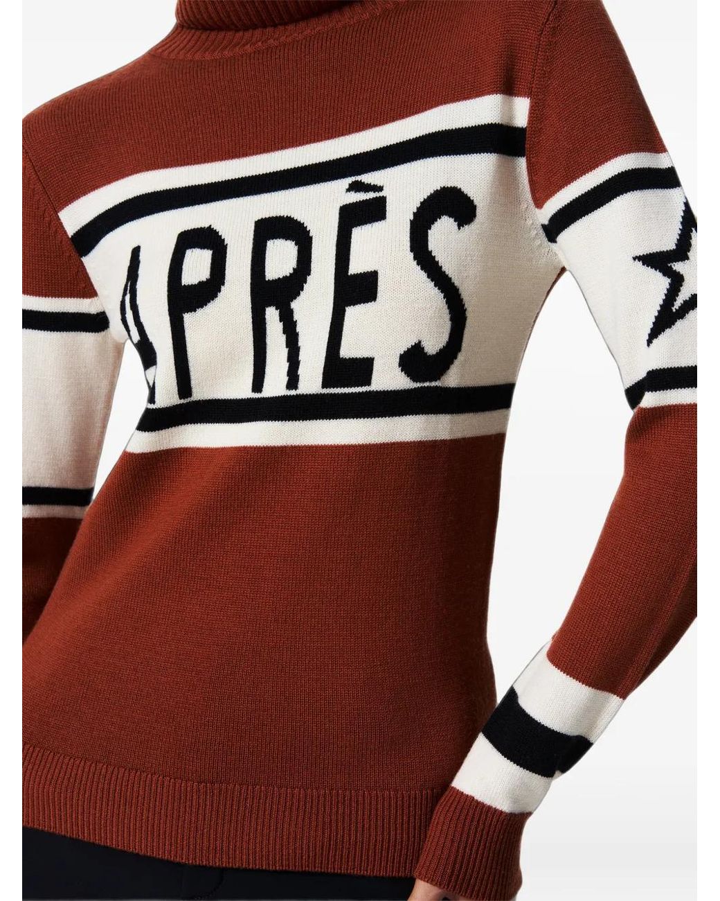 Perfect Moment Brown Après Schild Merino Wool Sweater