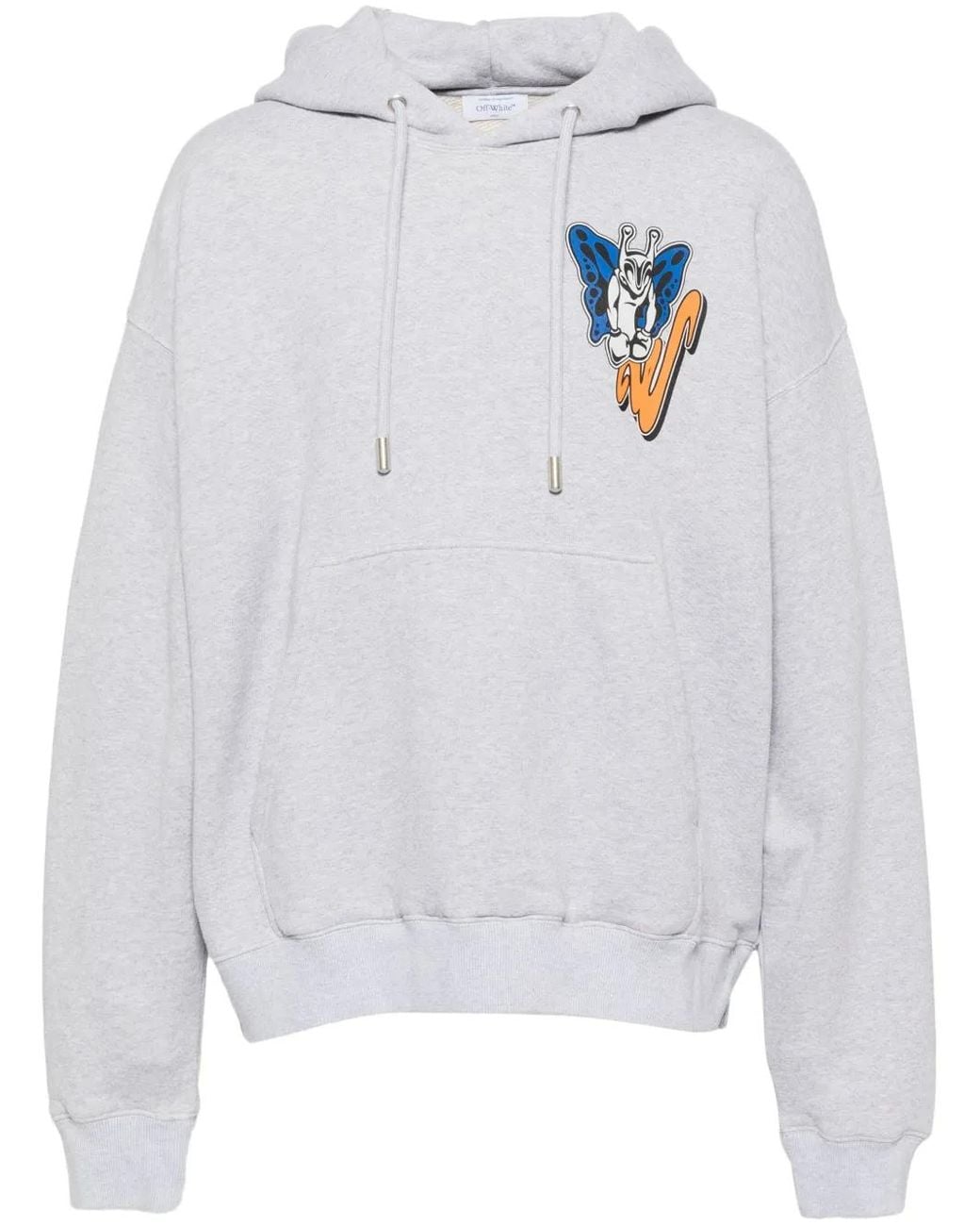 Off-White c/o Virgil Abloh White Graphic-Print Hoodie for men