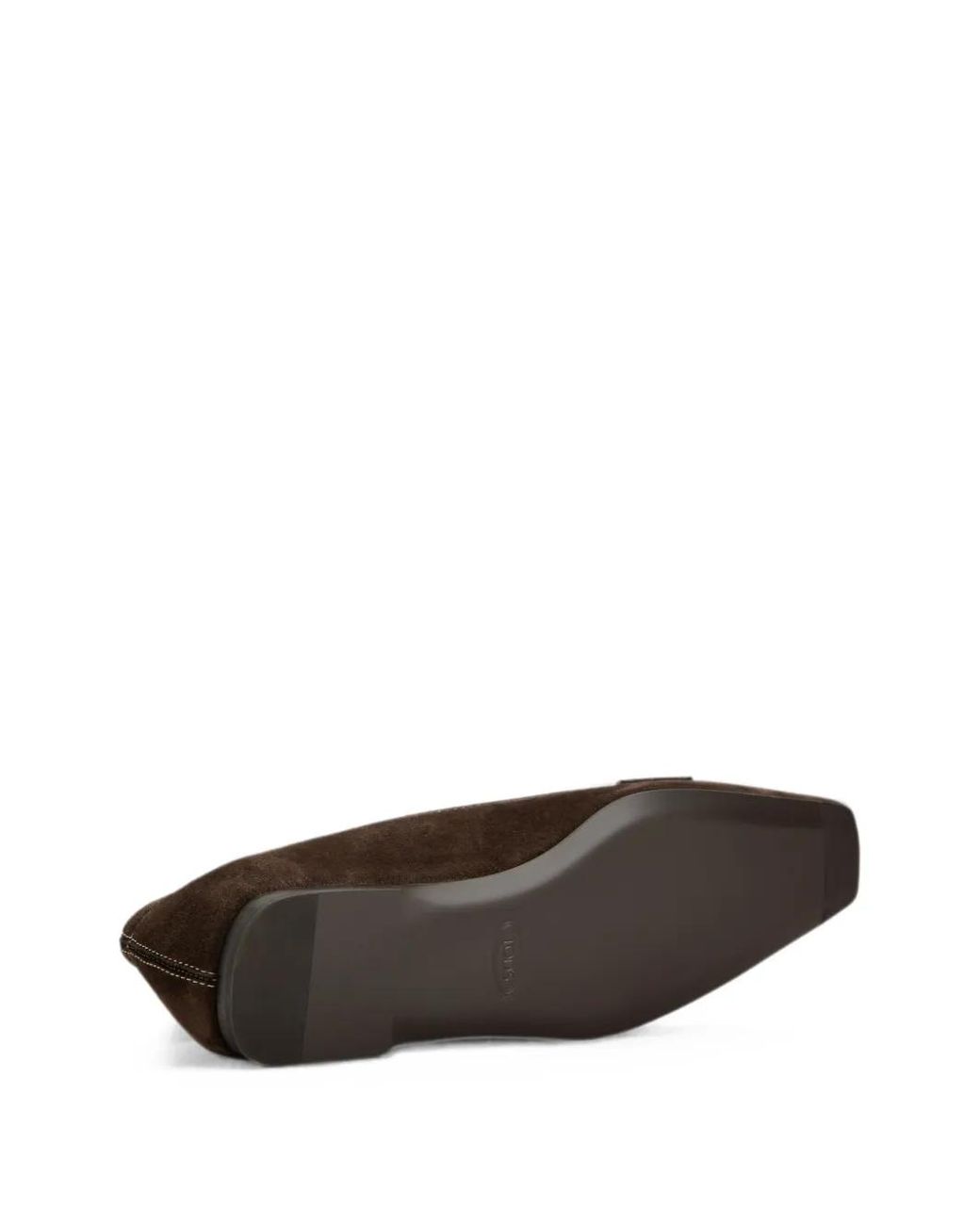 Tod's Brown Buckle-Detail Contrast-Stitch Loafers