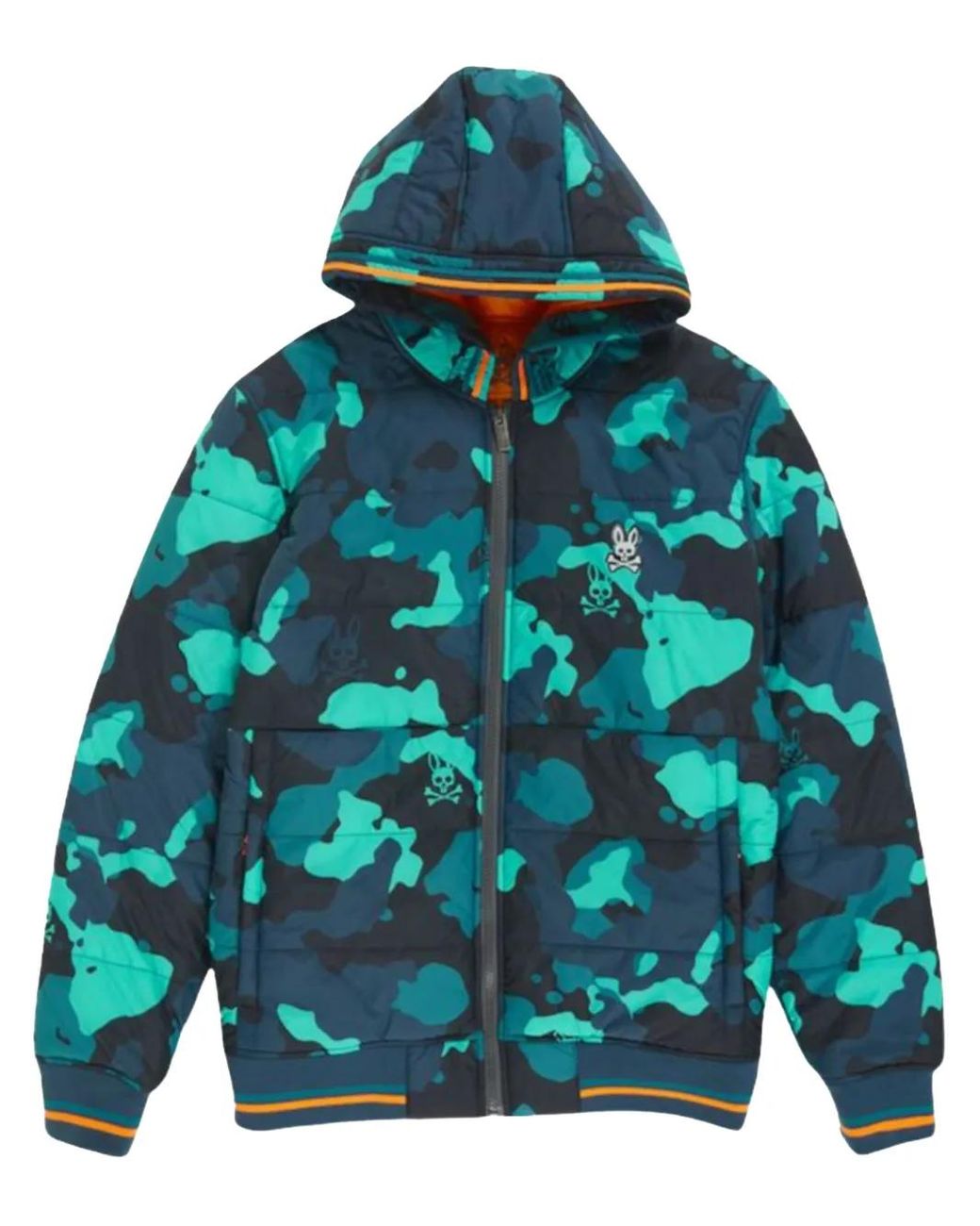Psycho Bunny Blue Urswick Padded Jacket for men