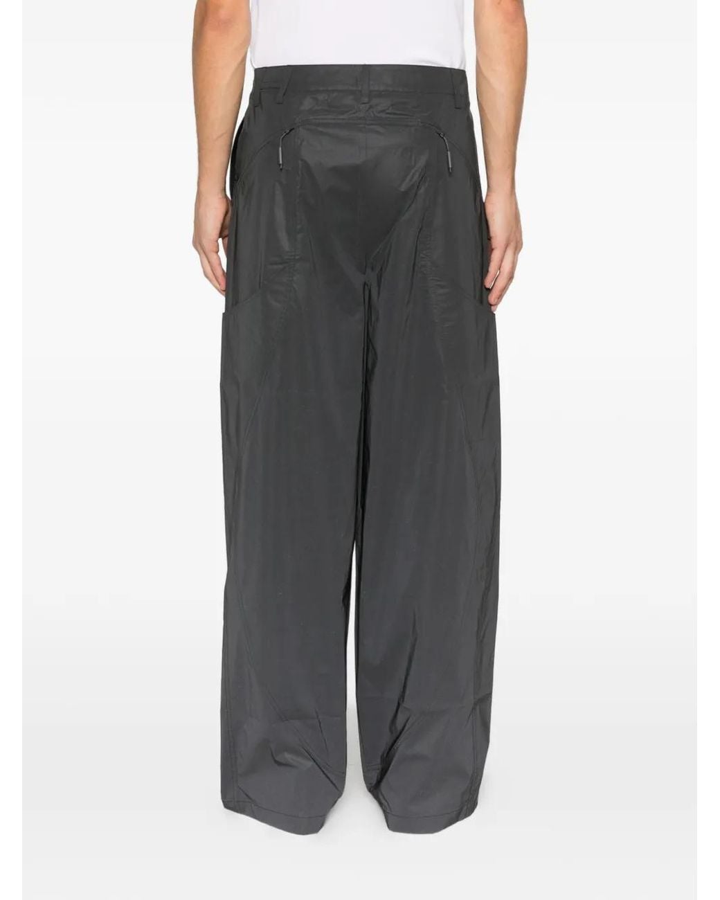 HELIOT EMIL Gray Panelled Trousers for men