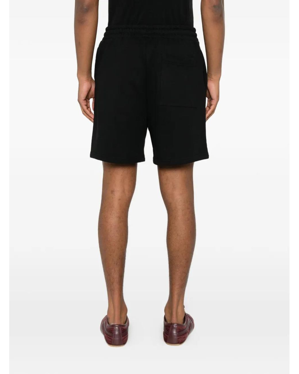 Casablanca Black Crystal Monogram Shorts for men
