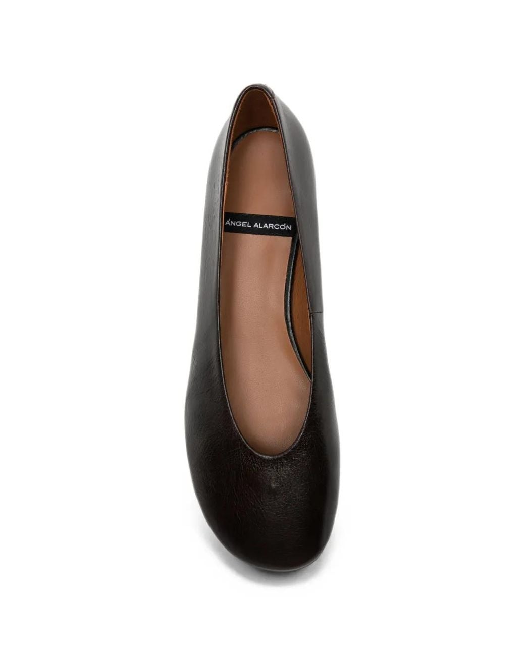 Angel Alarcon Brown Katia Leather Ballet Flats