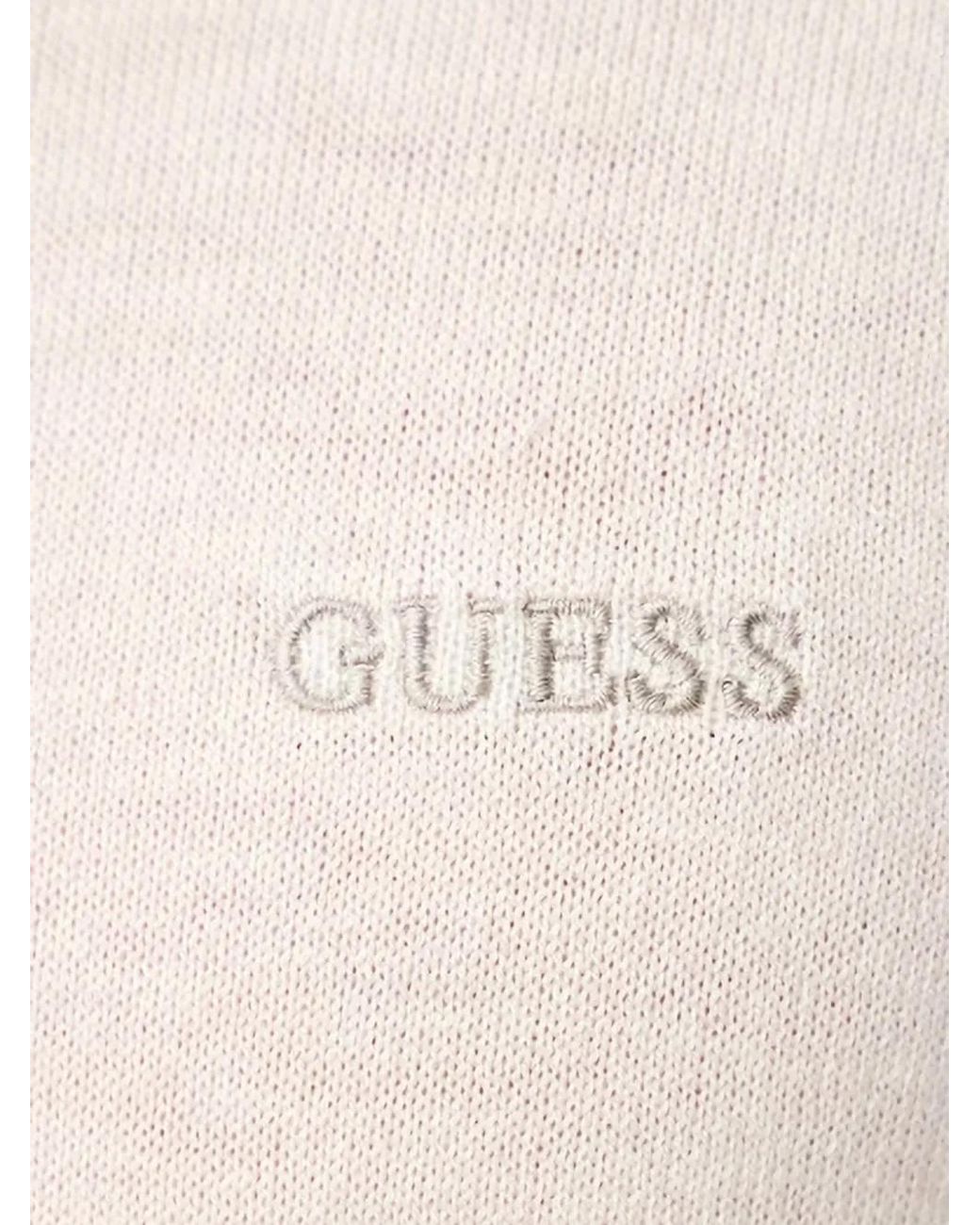 Guess Natural Logo-Embroidered Crew-Neck T-Shirt for men