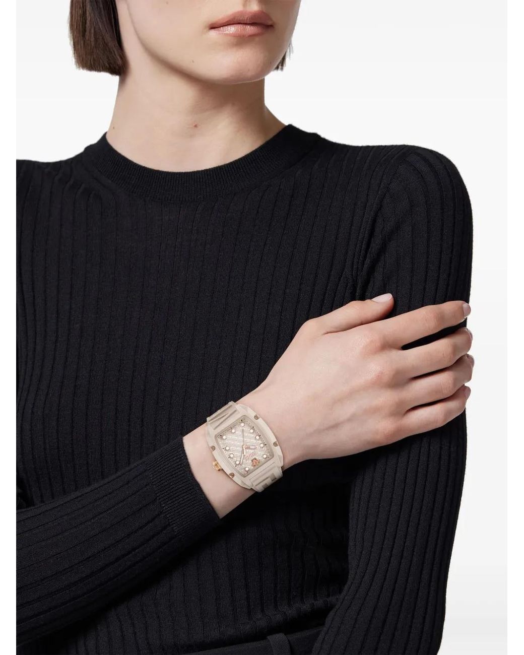 Versace White Dominus Lady 44Mm