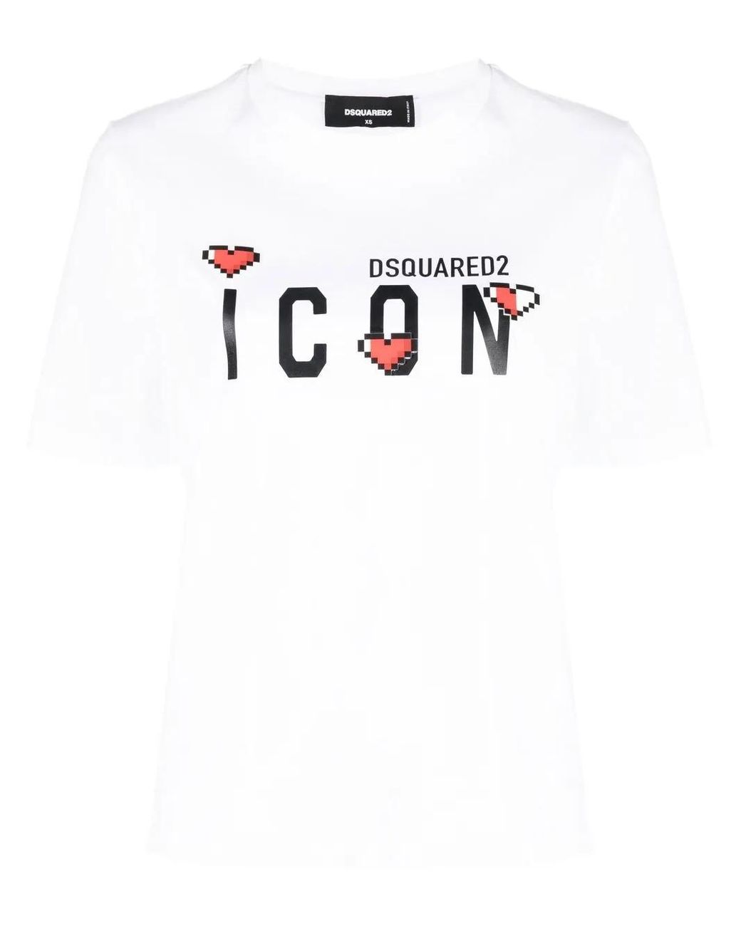 DSquared² White Logo-print T-shirt