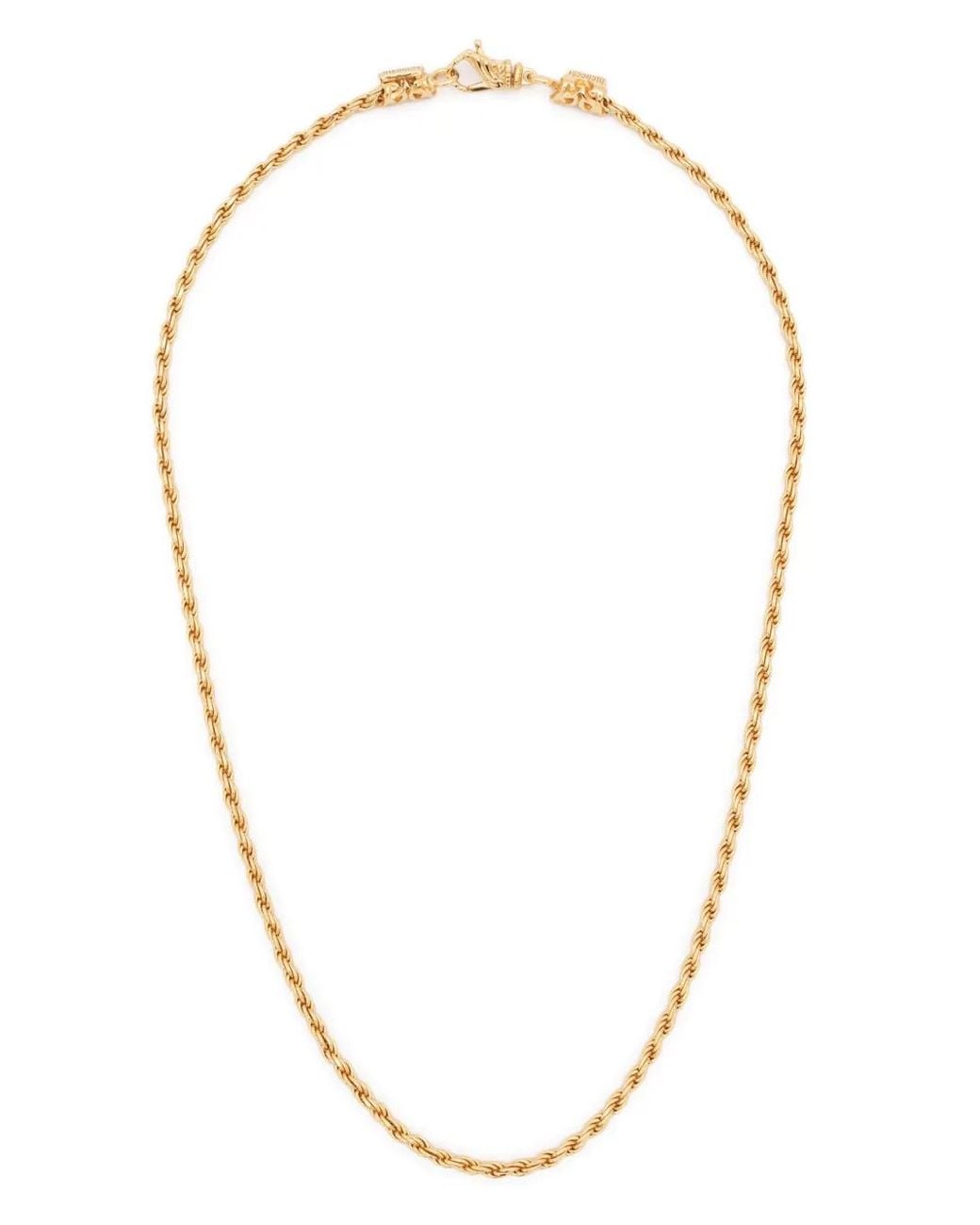 Emanuele Bicocchi White Small Rope Chain Necklace