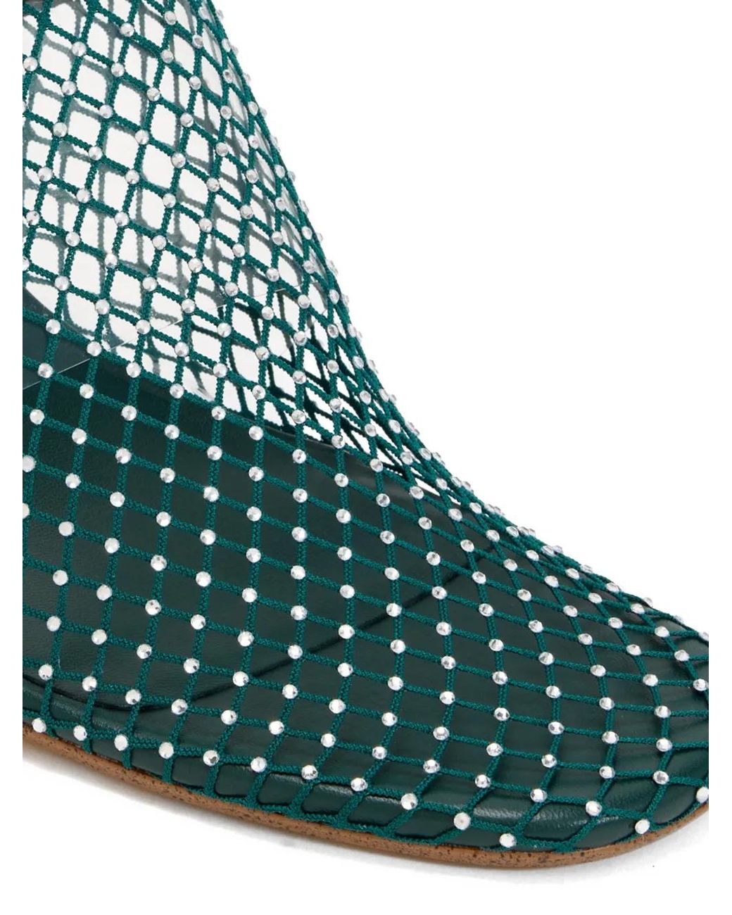 Senso Green Crystal-Embellished Mules