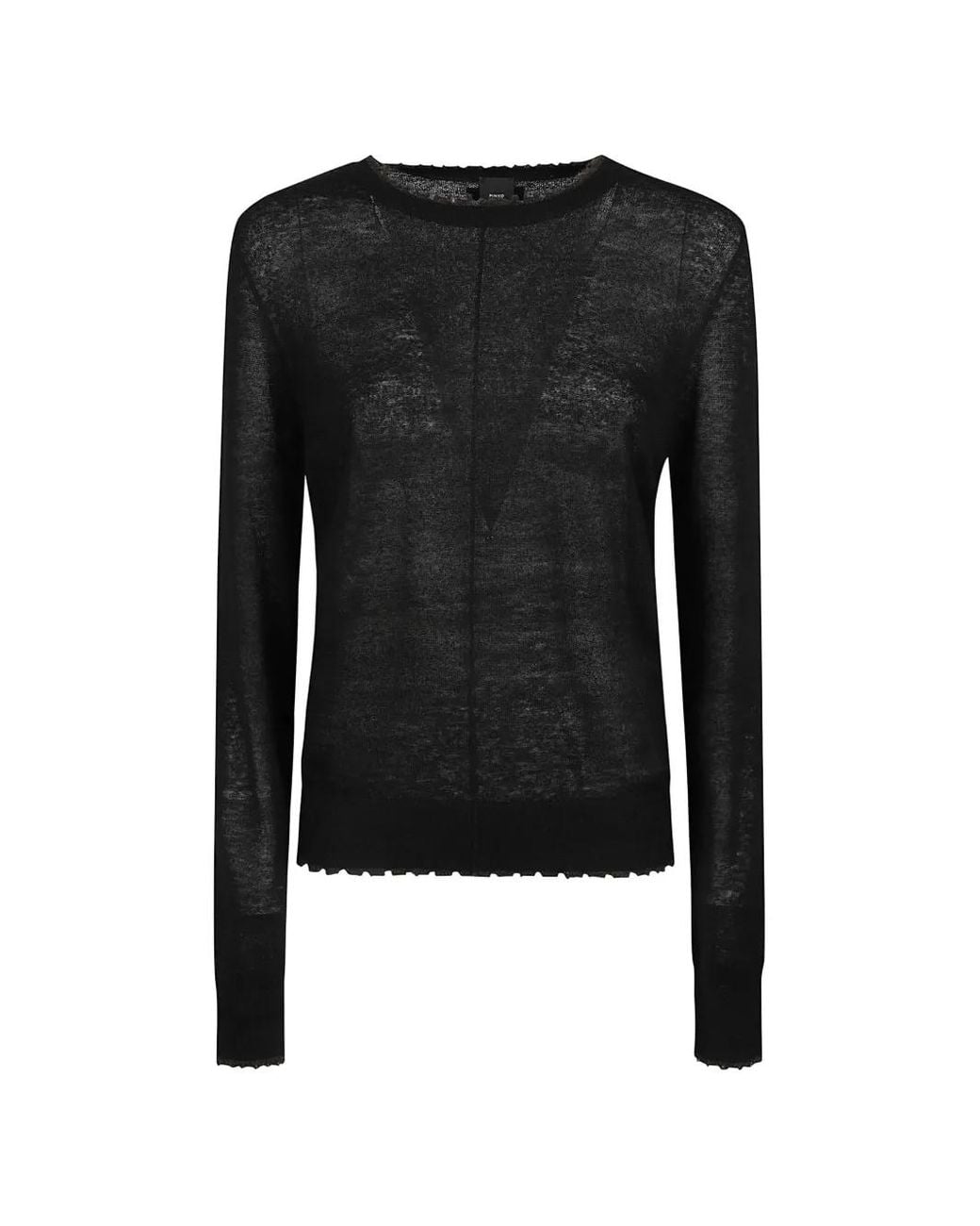 Pinko Black Lightweight Wool And Cashmere Sweater