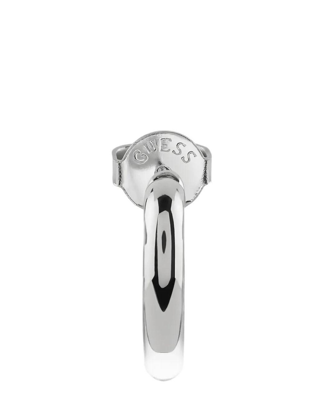 Guess Metallic Iconique Heart-Shape Hoop Earrings