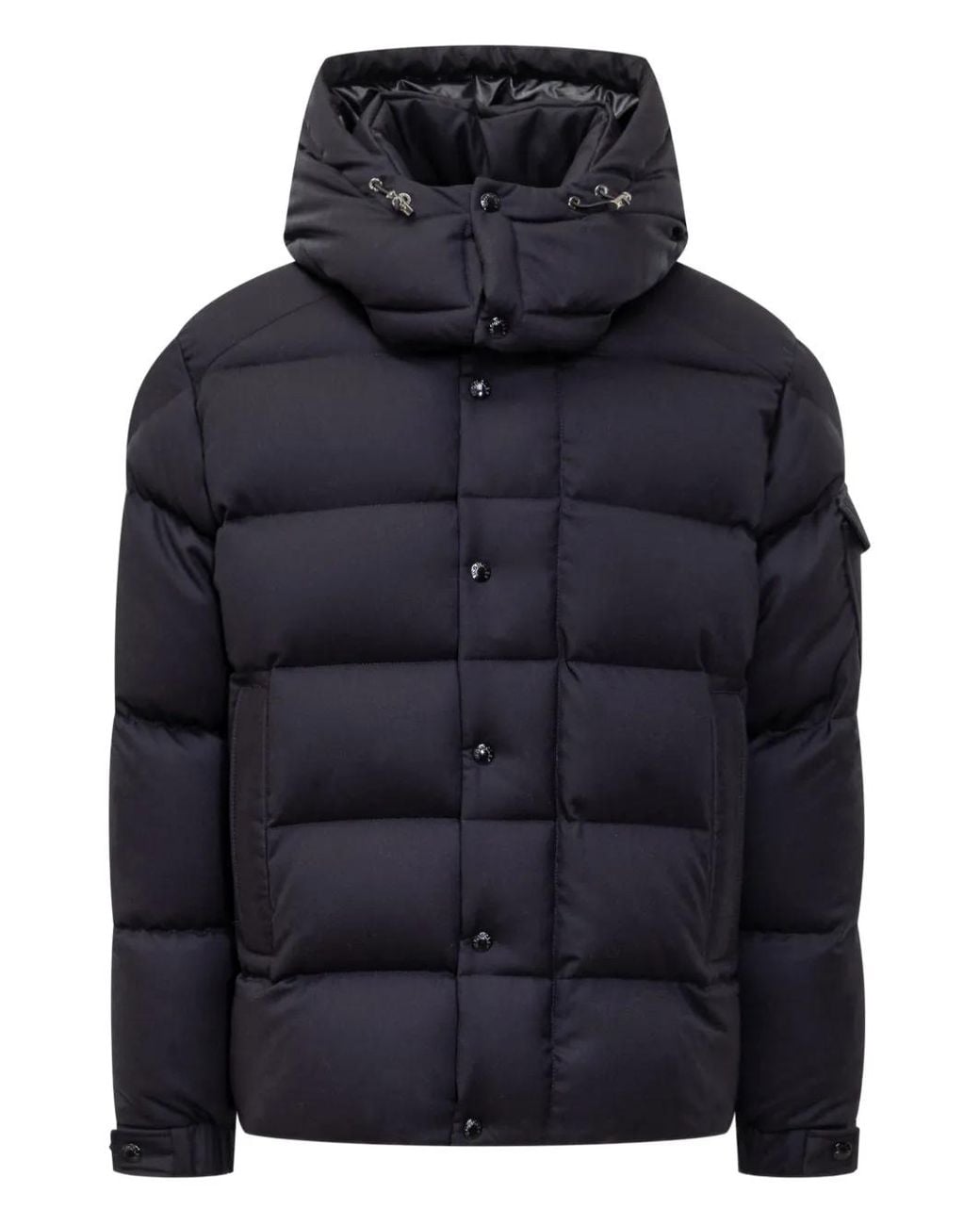 Moncler Blue Maya 70 Hooded Welt-Pocket Puffer Jacket for men