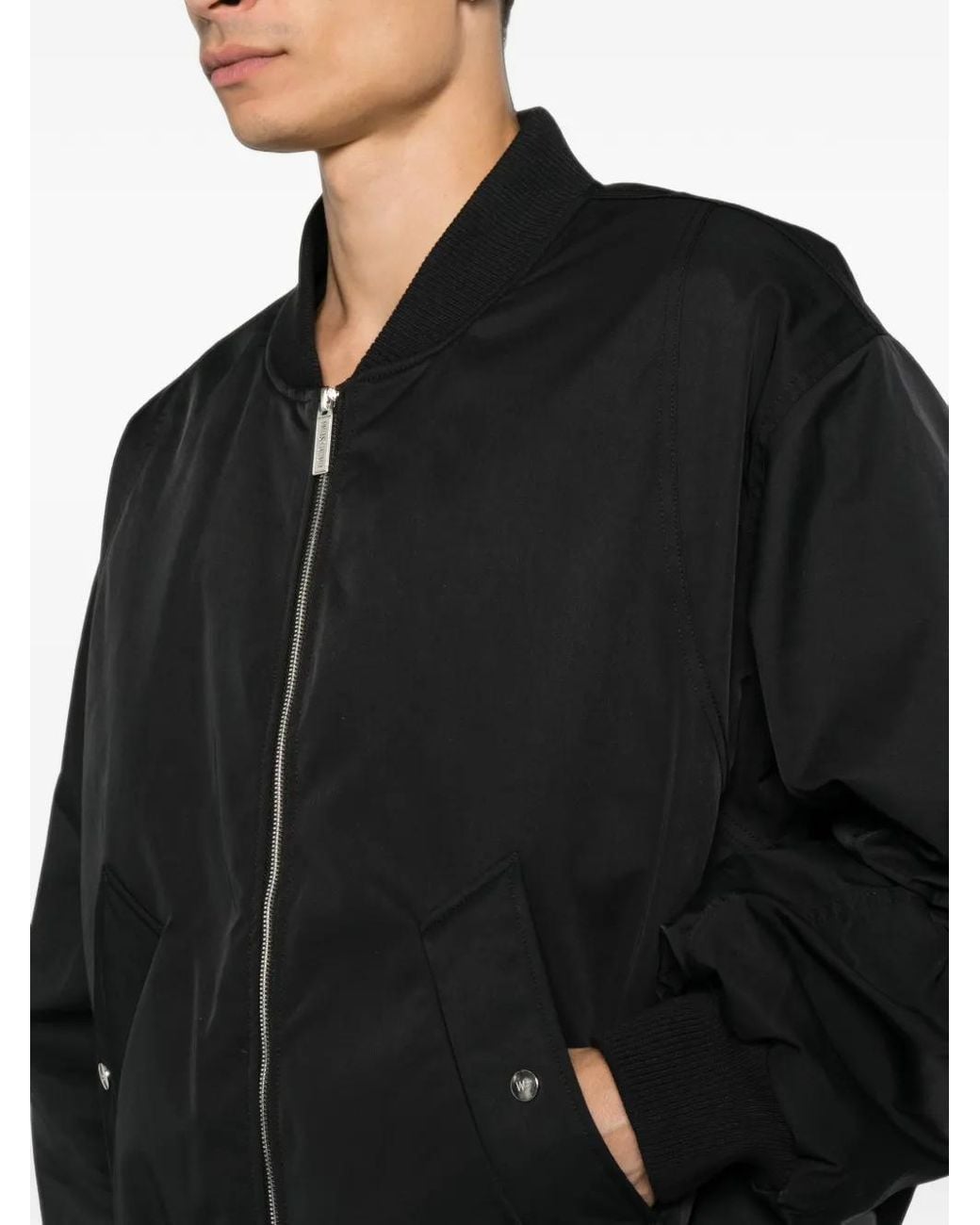 WRSTBHVR Black Veste Bomber À Fermeture Zippée