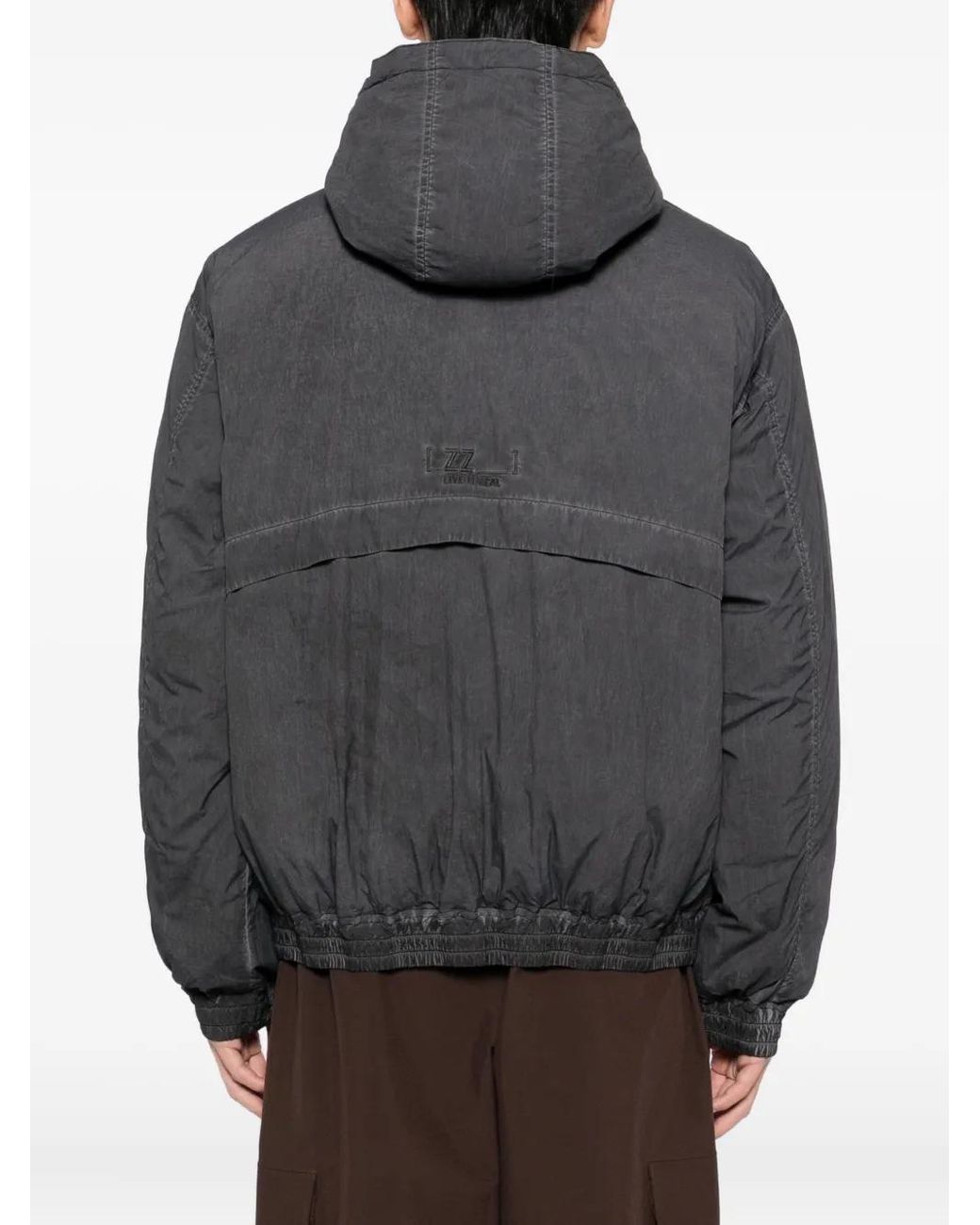 Izzue Gray Zip-Up Jacket for men