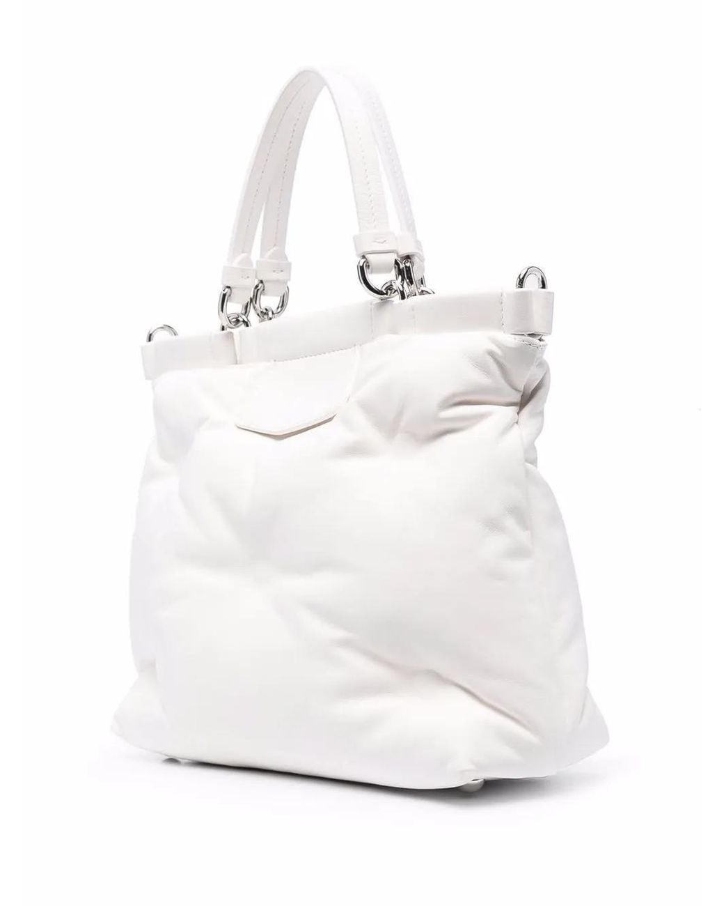 Maison Margiela Multicolor Glam Slam Quilted Tote Bag White
