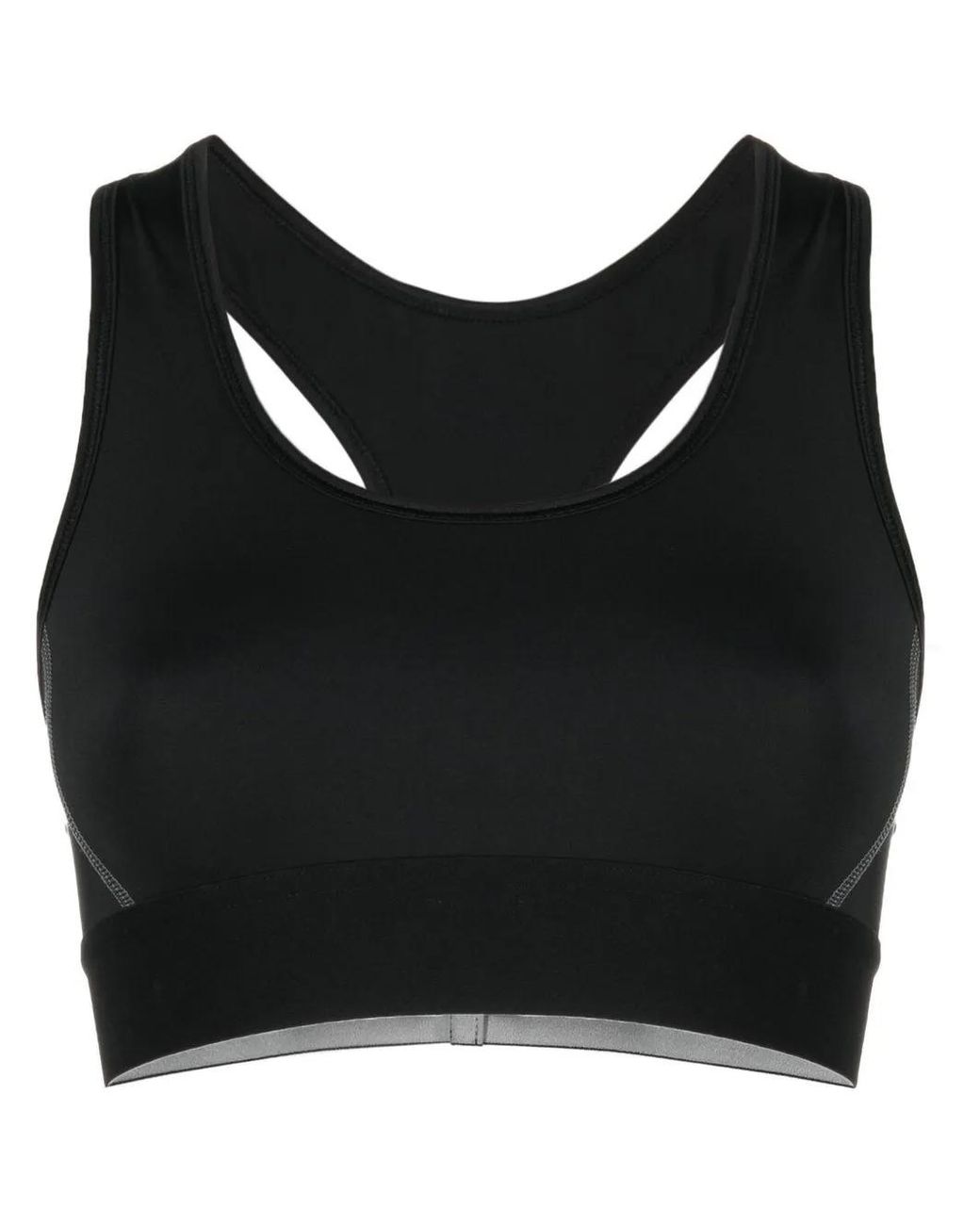 Balenciaga Black Logo-Hem Sporty Bra