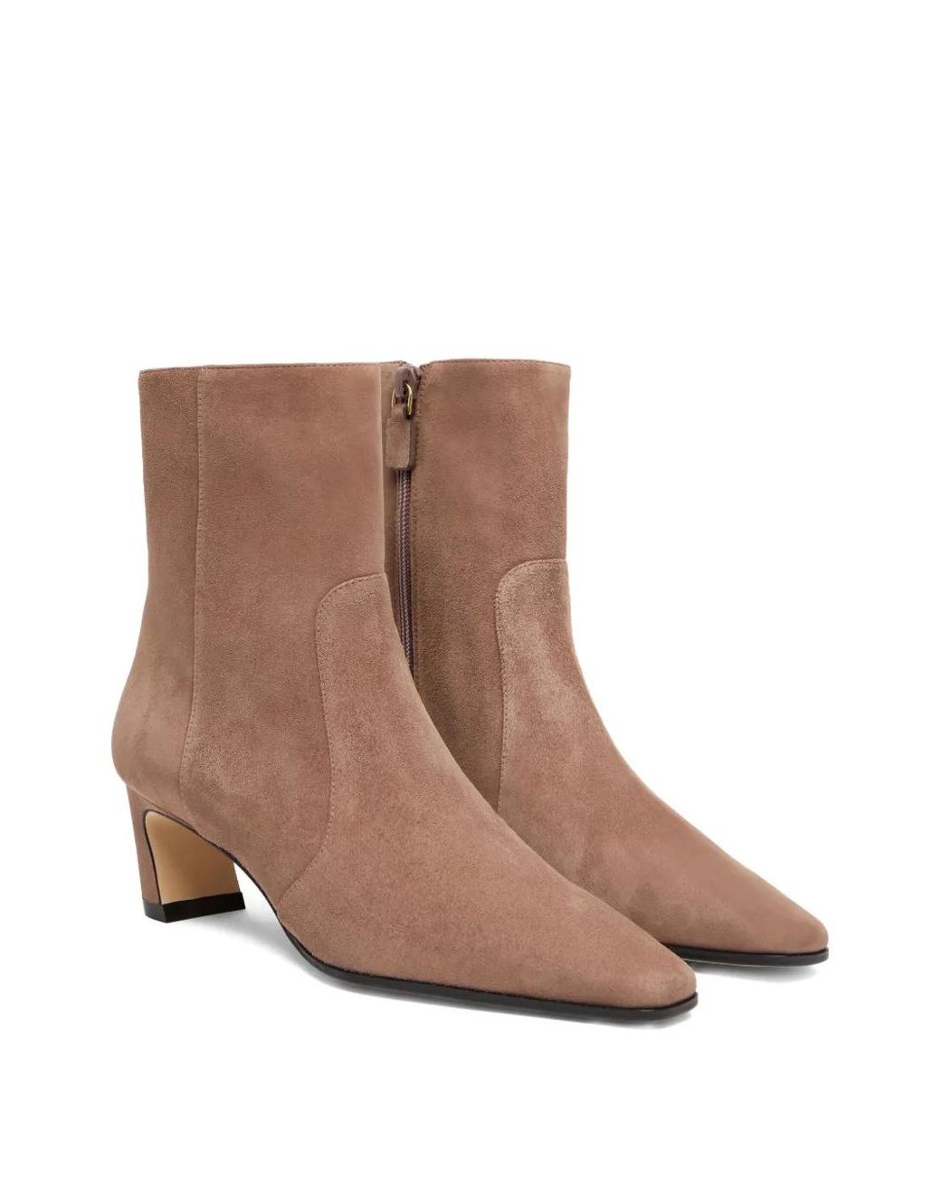 Stuart Weitzman Brown 50Mm Stassi Ankle Boots