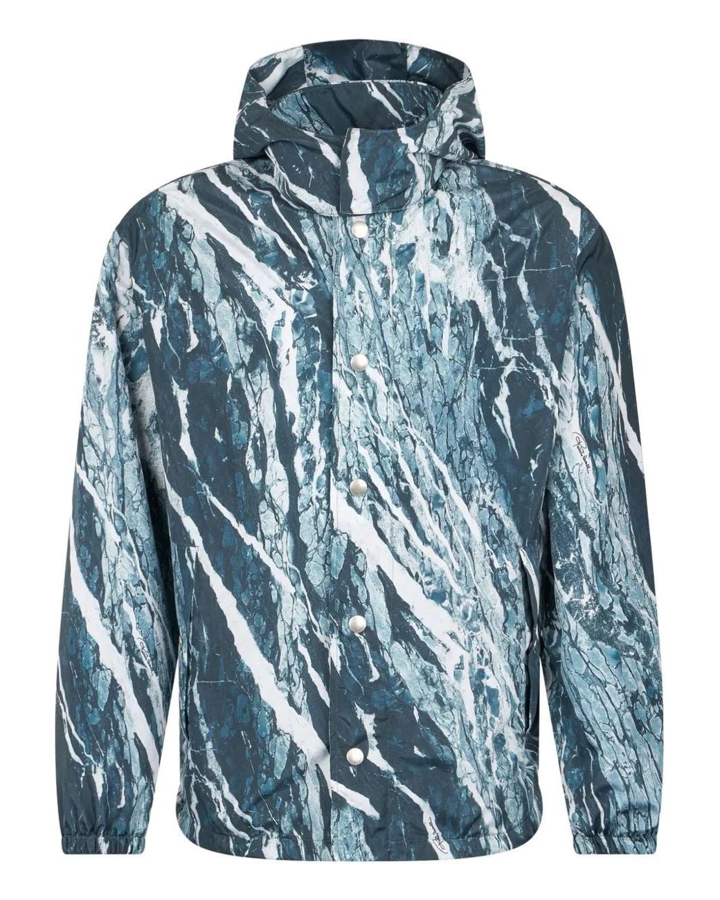 Chaqueta Bómber Con Motivo Jaspeado Roberto Cavalli de hombre de color Blue