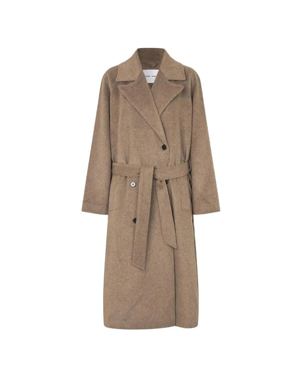 Samsøe & Samsøe Natural Sahannen Double-Breasted Coat