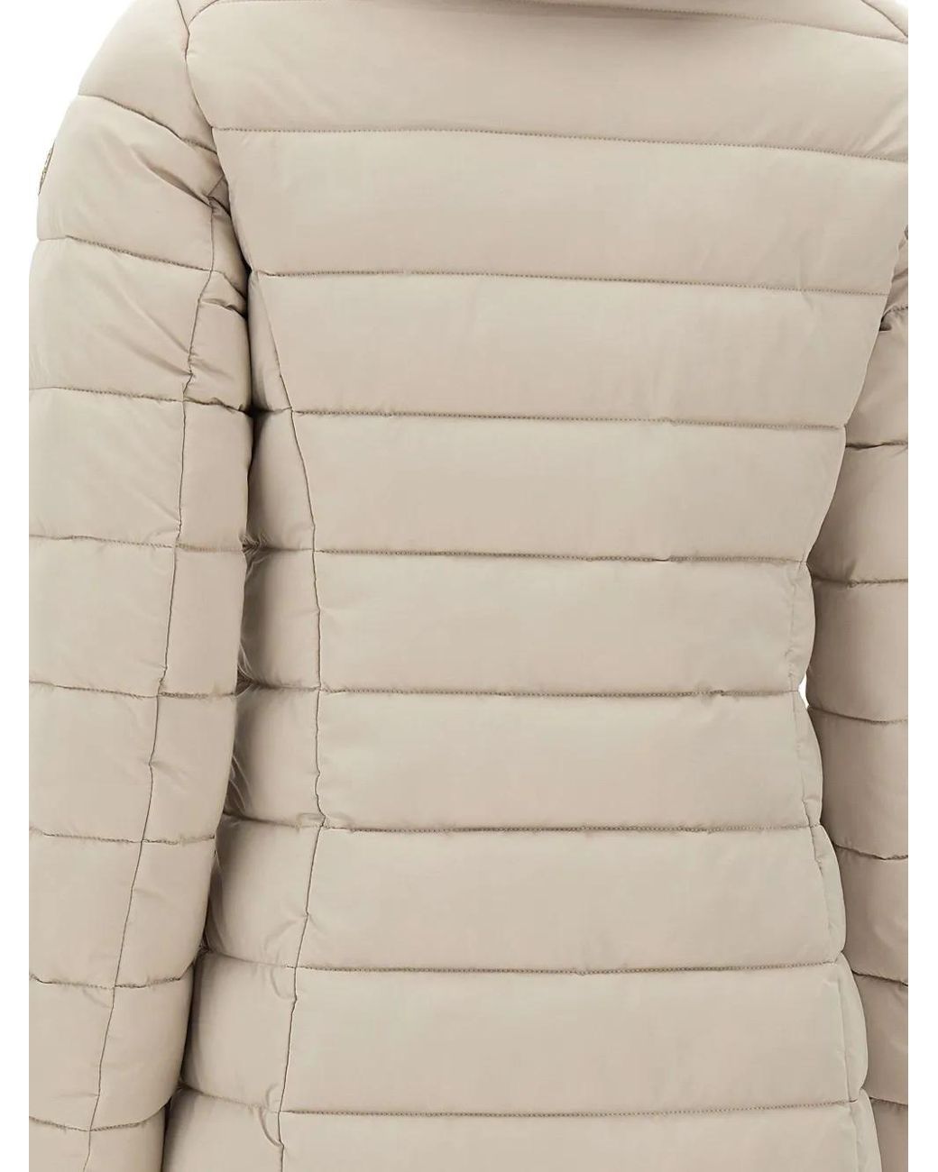 Save The Duck Natural Removable-Hood Padded Coat