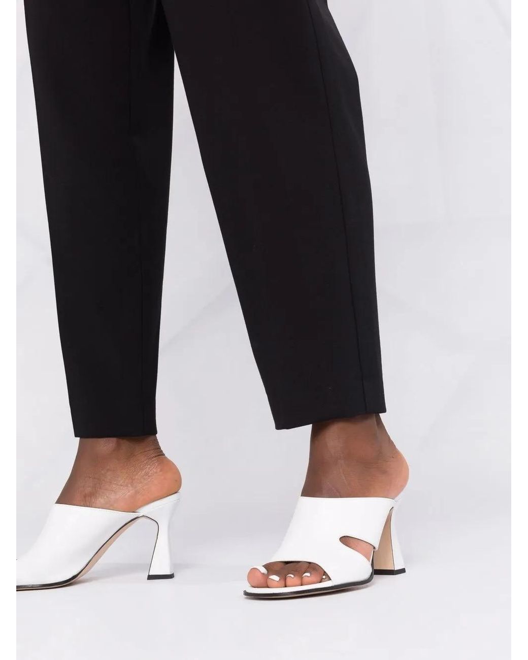 Blanca Vita Black Passiflora Tailored Trousers